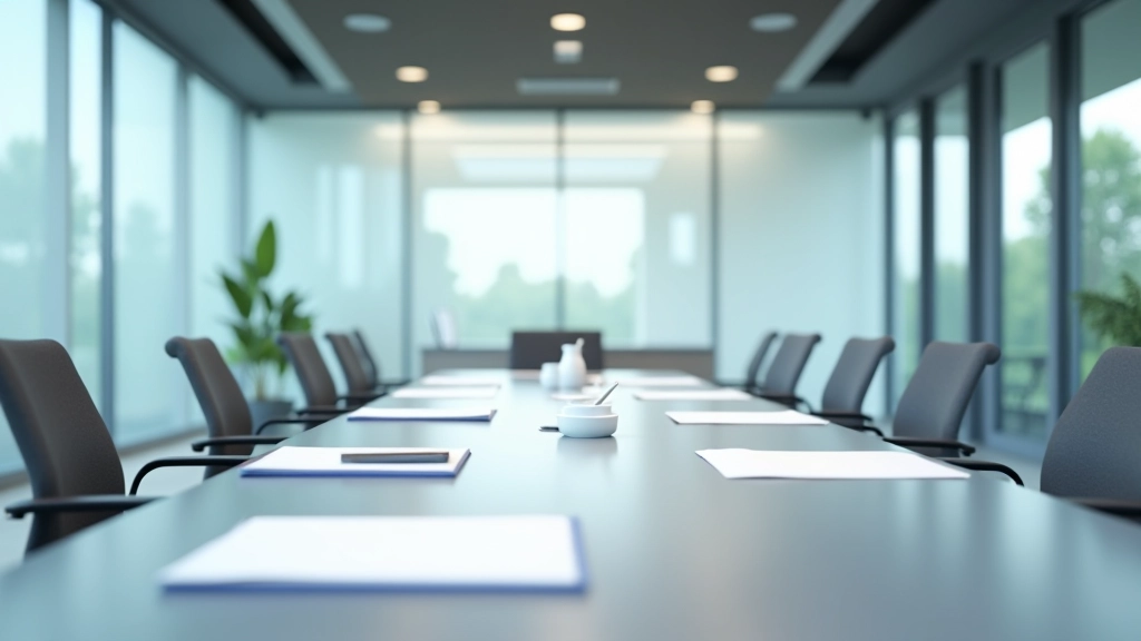 Ein moderner Konferenzraum mit professioneller Atmosphäre, wo Experten an Fiskalpolitik-Analysen arbeiten